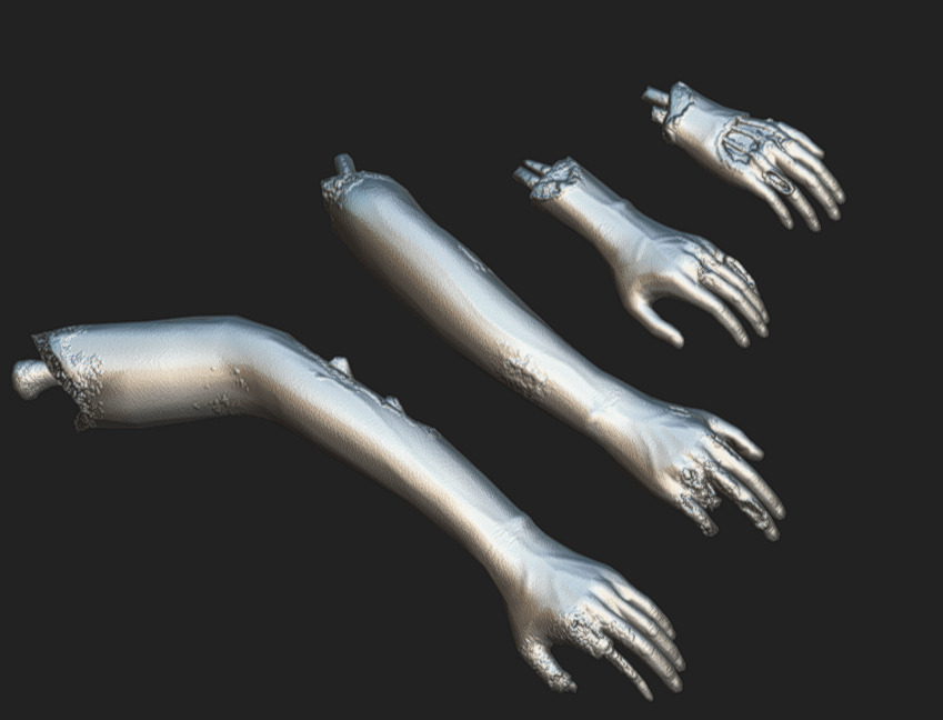 Corpse 05 Low-poly 3D model_6