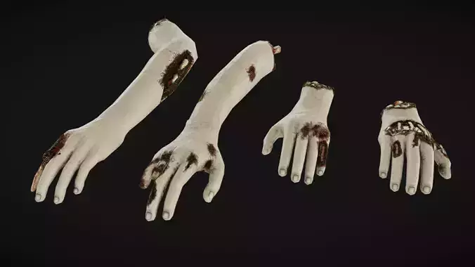Corpse 05 Low-poly 3D model