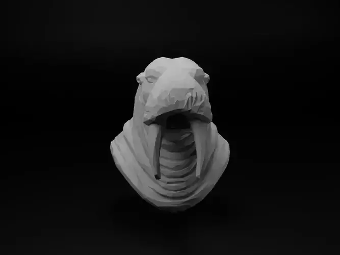 Walrus Animal Low Poly