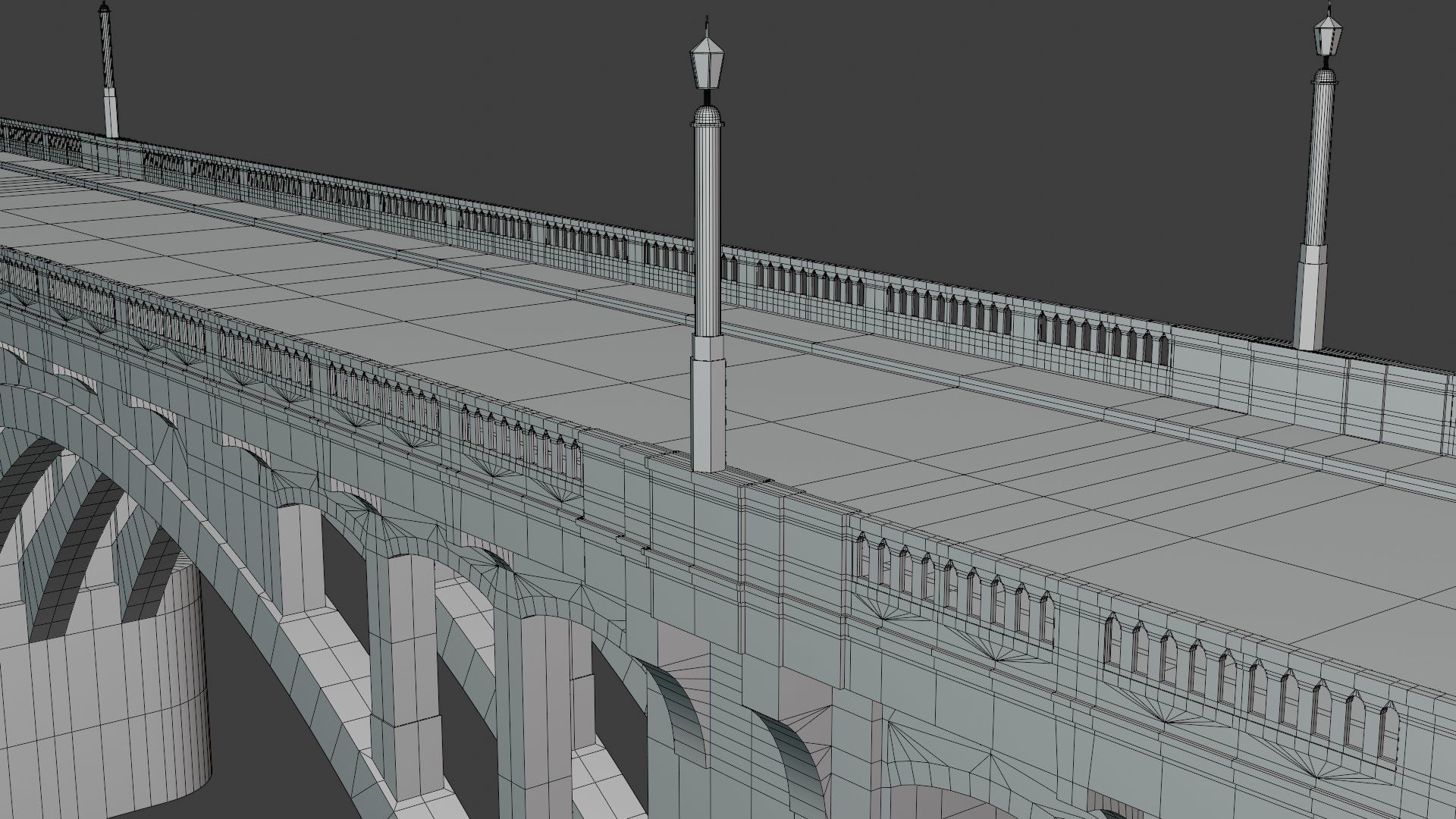 Concrete and steel bridge PBR 3D Model Collection_5