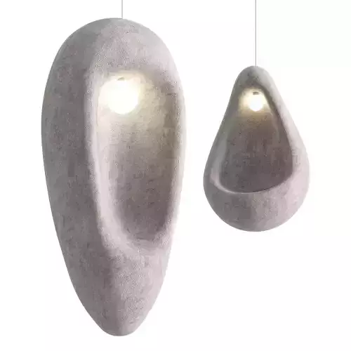 Sculptural Nula Pendant lamp 3D model