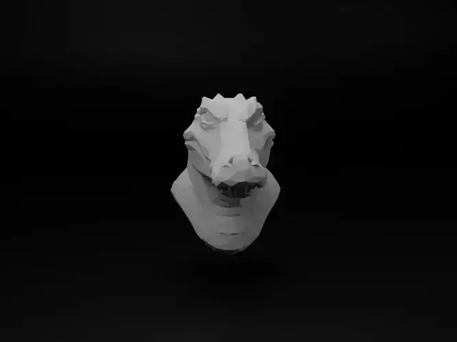 Alligator Animal Low Poly