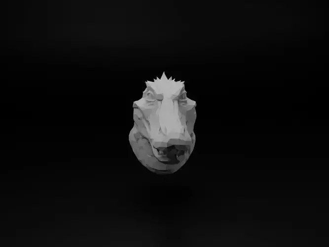 Alligator Animal Low Poly