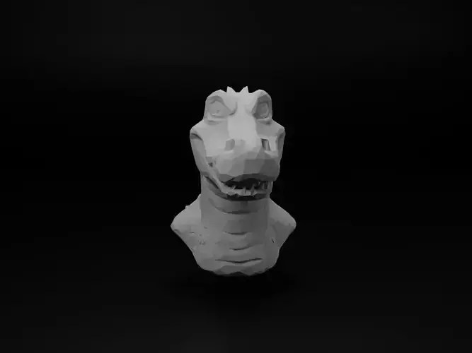 Alligator Animal Low Poly