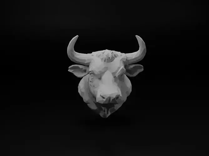 Bull Animal Low Poly