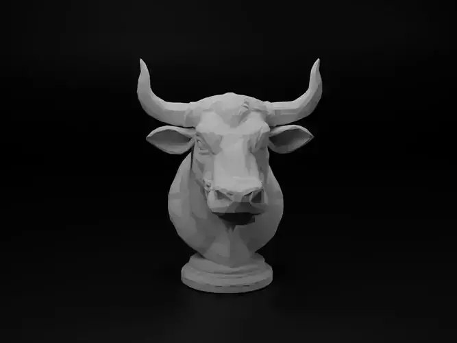 Bull Animal Low Poly