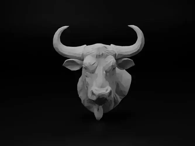 Bull Animal Low Poly