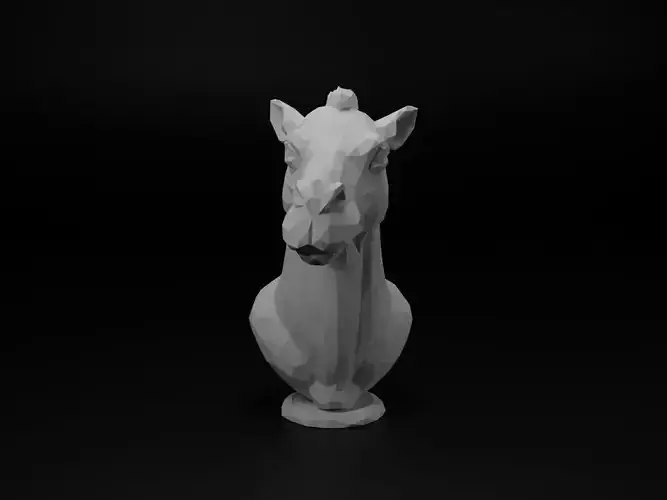 Camel Animal Low Poly