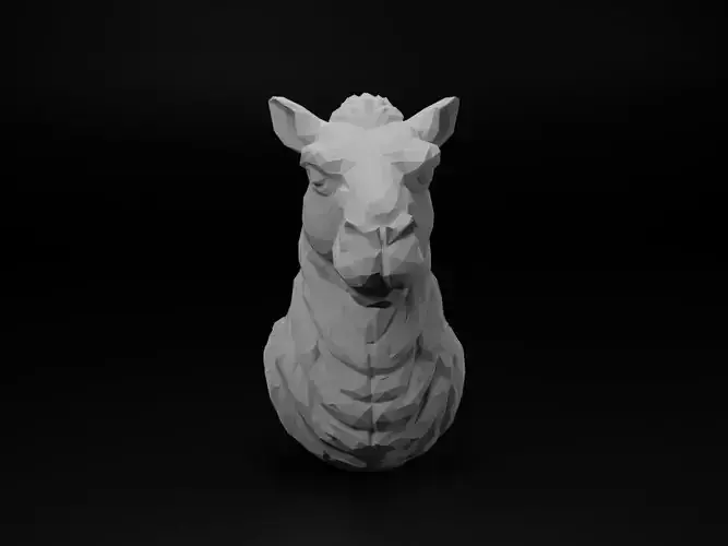 Camel Animal Low Poly