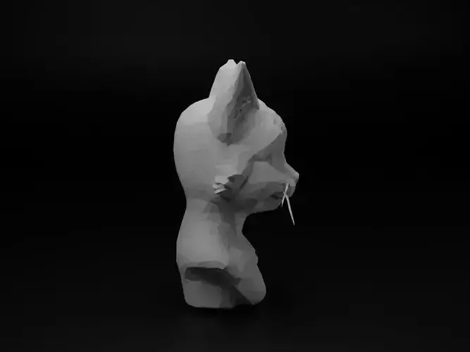 Cat Animal Low Poly