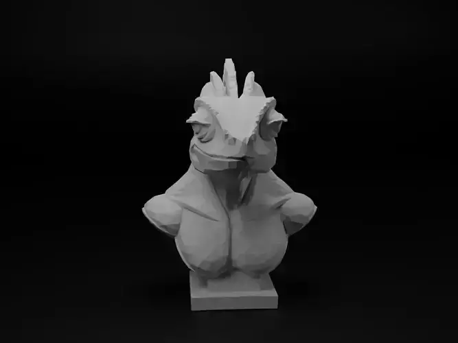 Chameleon Animal Low Poly