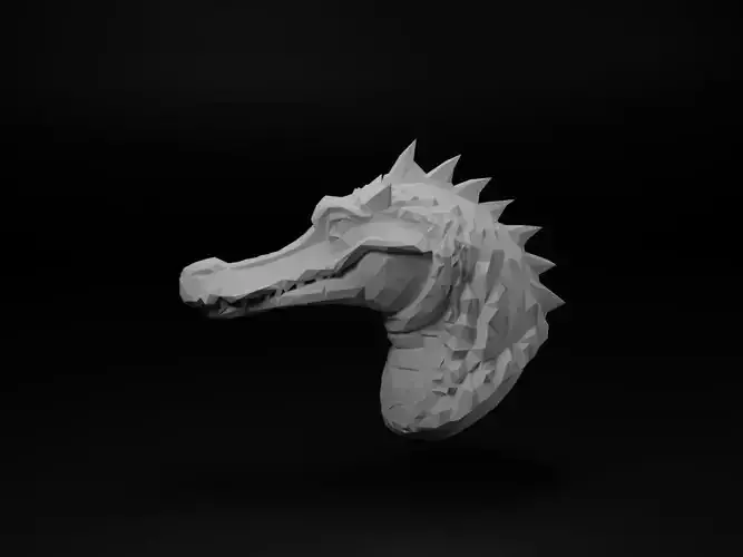Crocodile Animal Low Poly