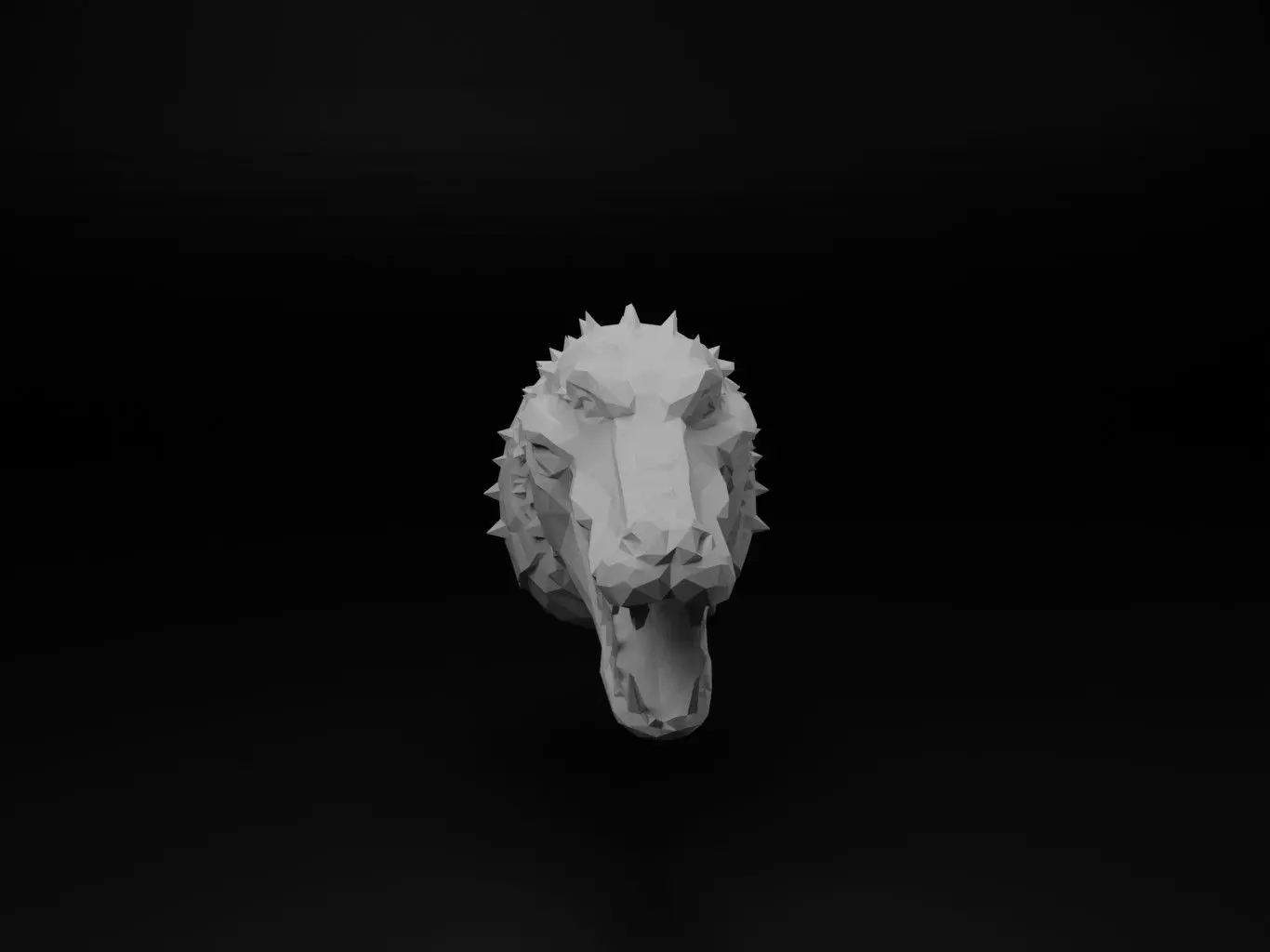 Crocodile Animal Low Poly 3D print model_0