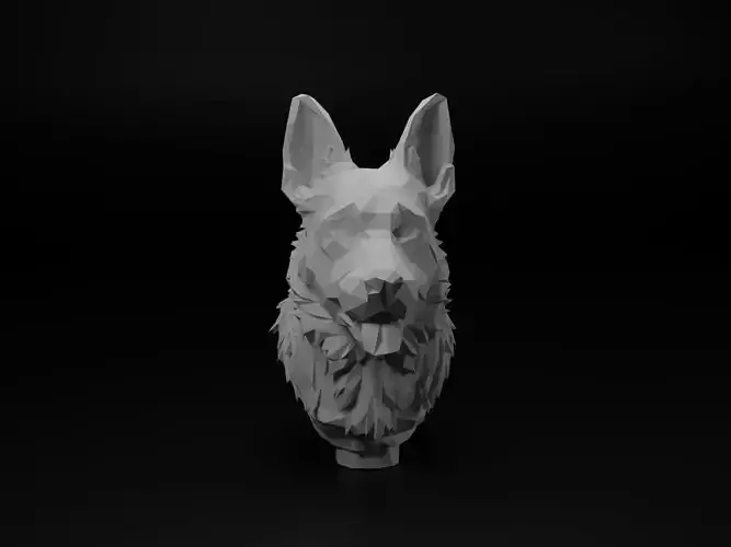 Dog Animal Low Poly