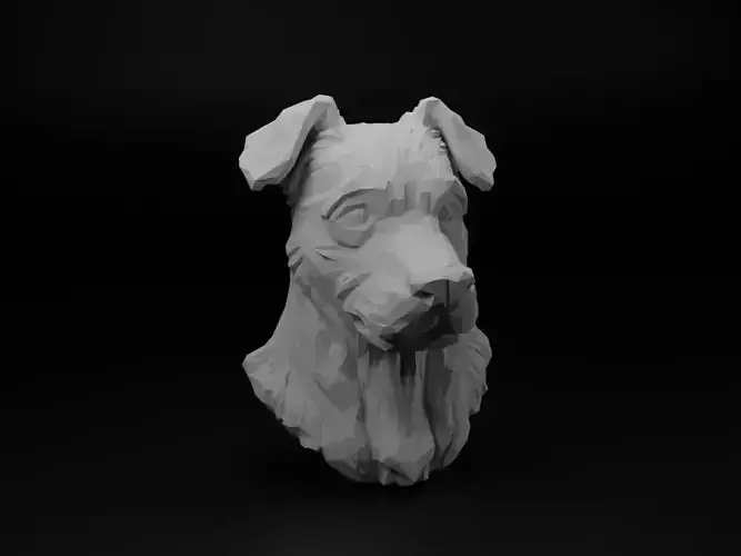 Dog Animal Low Poly