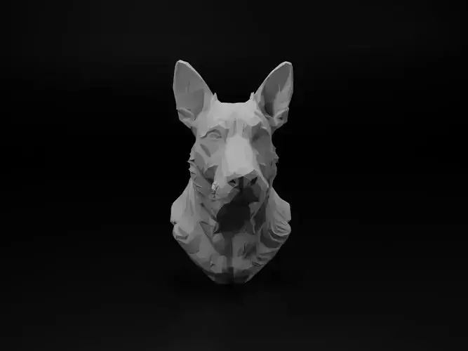 Dog Animal Low Poly