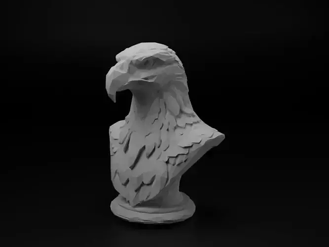 Eagle Animal Low Poly