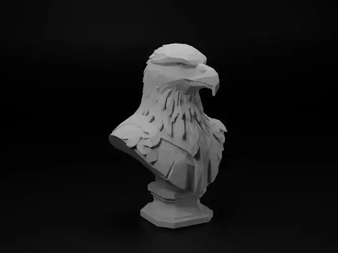 Eagle Animal Low Poly
