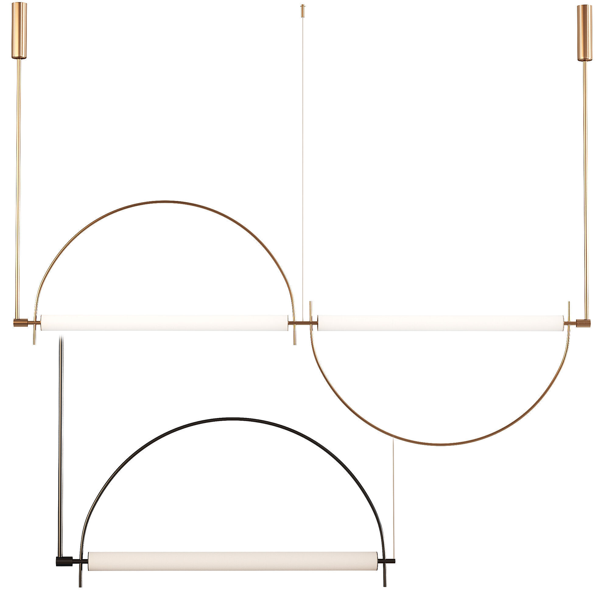 Arc Pendant Light 3D model_3