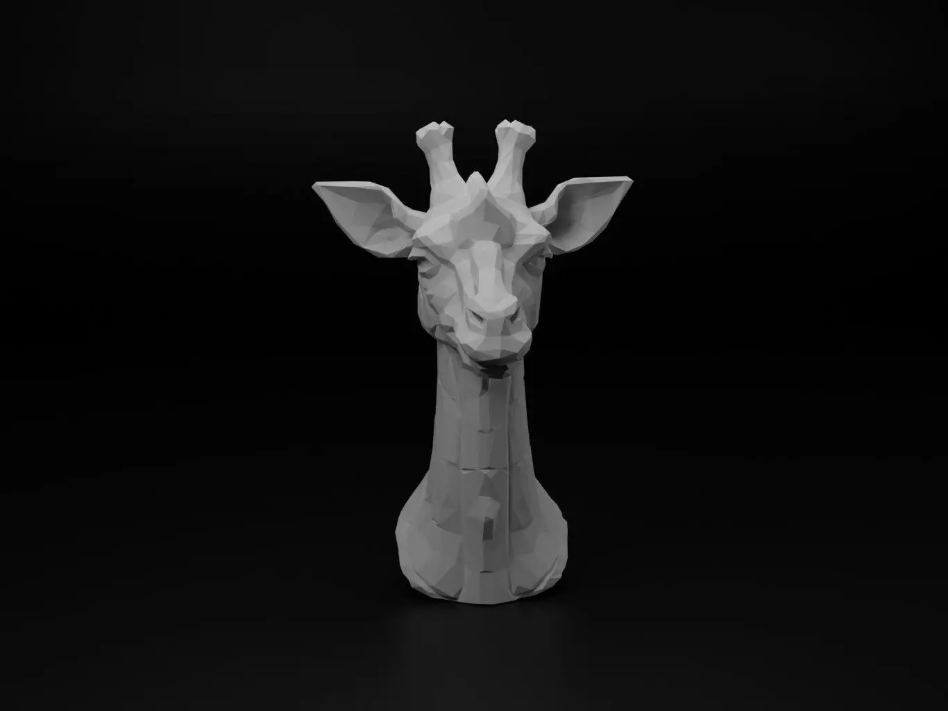 Giraffe Animal Low Poly 3D print model