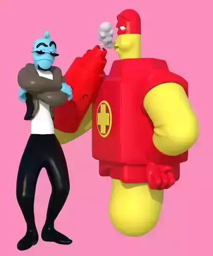 OZZY AND DRIX  3D print model
