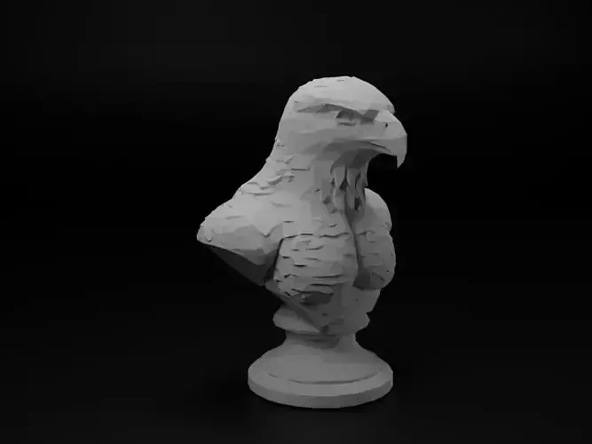 Hawk Animal Low Poly