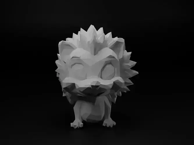 Hedgehog Animal Low Poly