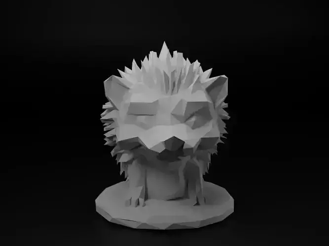 Hedgehog Animal Low Poly