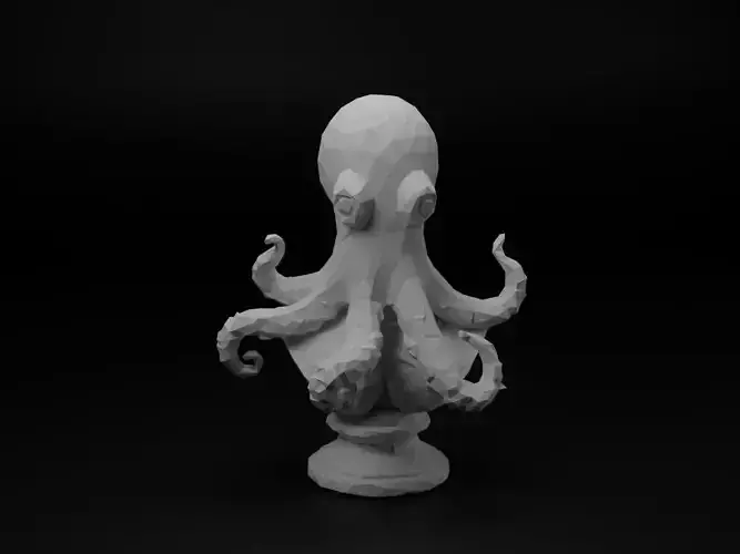 Octopus Animal Low Poly