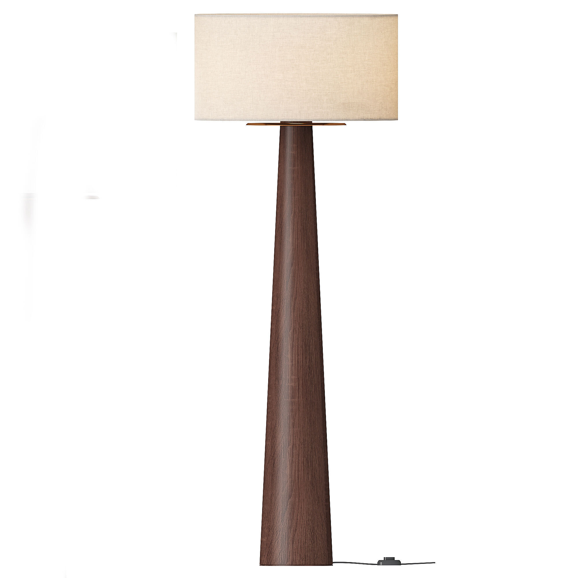 CB2 Eastside Acacia Wood Floor Lamp 3D model_1