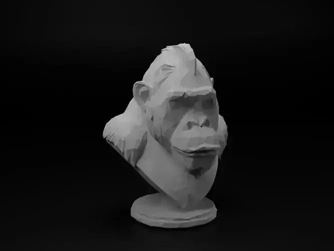 Orangutan Animal Low Poly