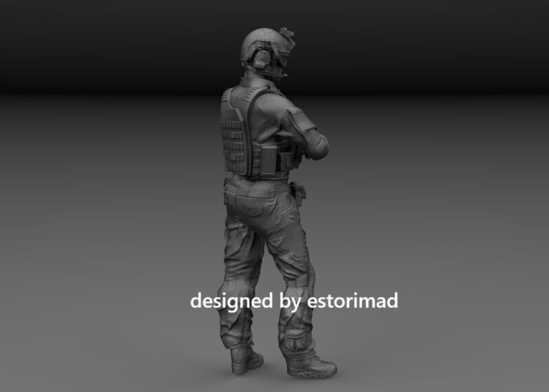 SPECIAL FORCES SOLDIER SEALS 3D print model_2