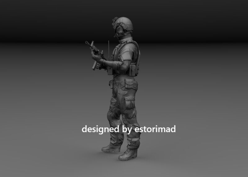 SPECIAL FORCES SOLDIER SEALS 3D print model_1