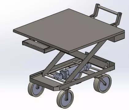 Forklift truck 3D model
