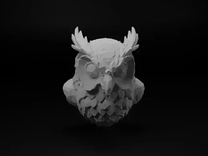 Owl Animal Low Poly