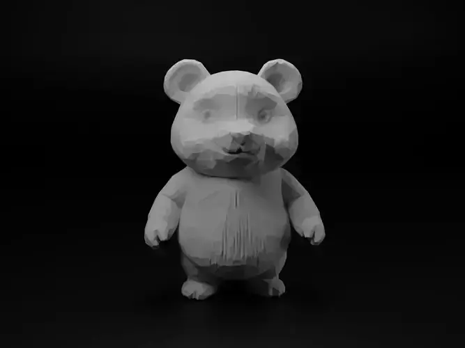 Panda Animal Low Poly