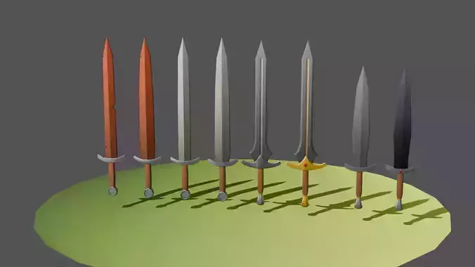 Basic Low Poly Swords