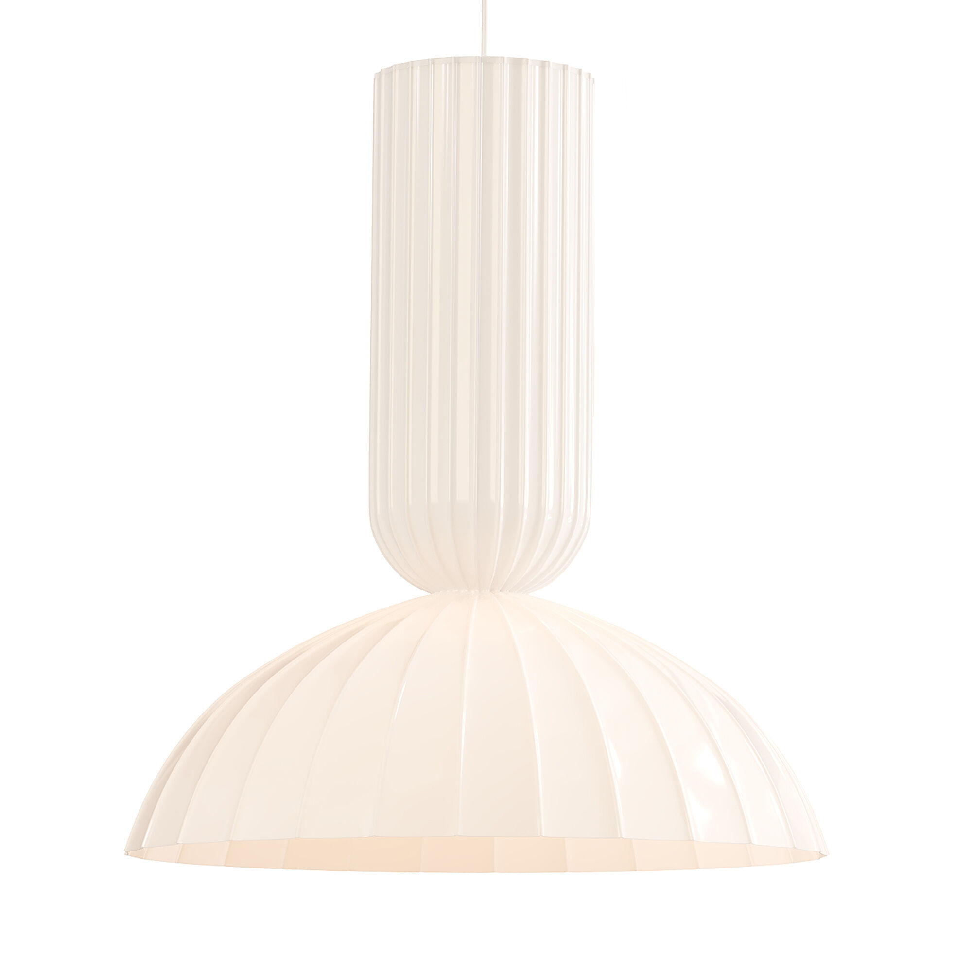 Jeanne Fluted Pendant Light 3D model_1