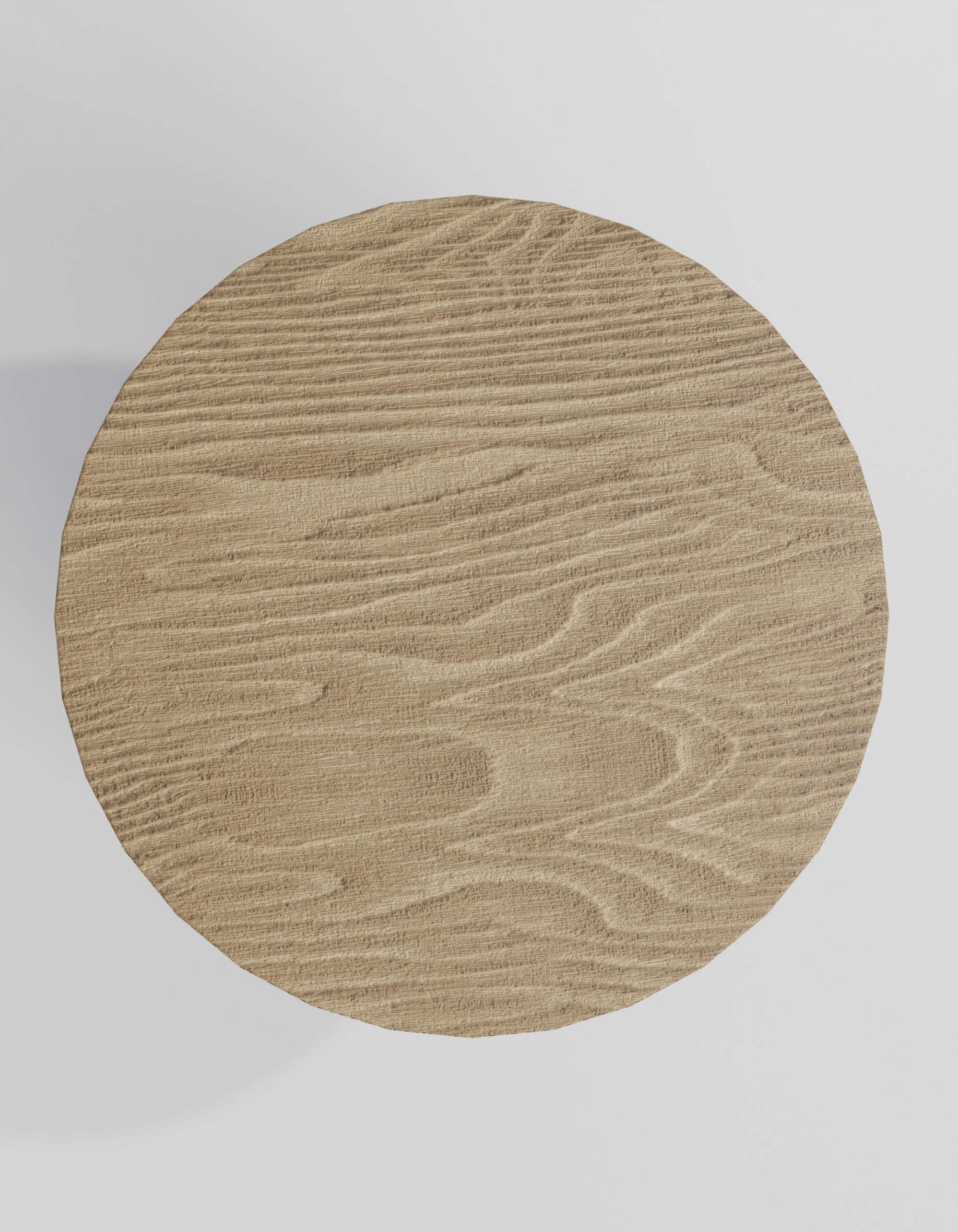 Rolf Wood Side Table Low-poly 3D model_1