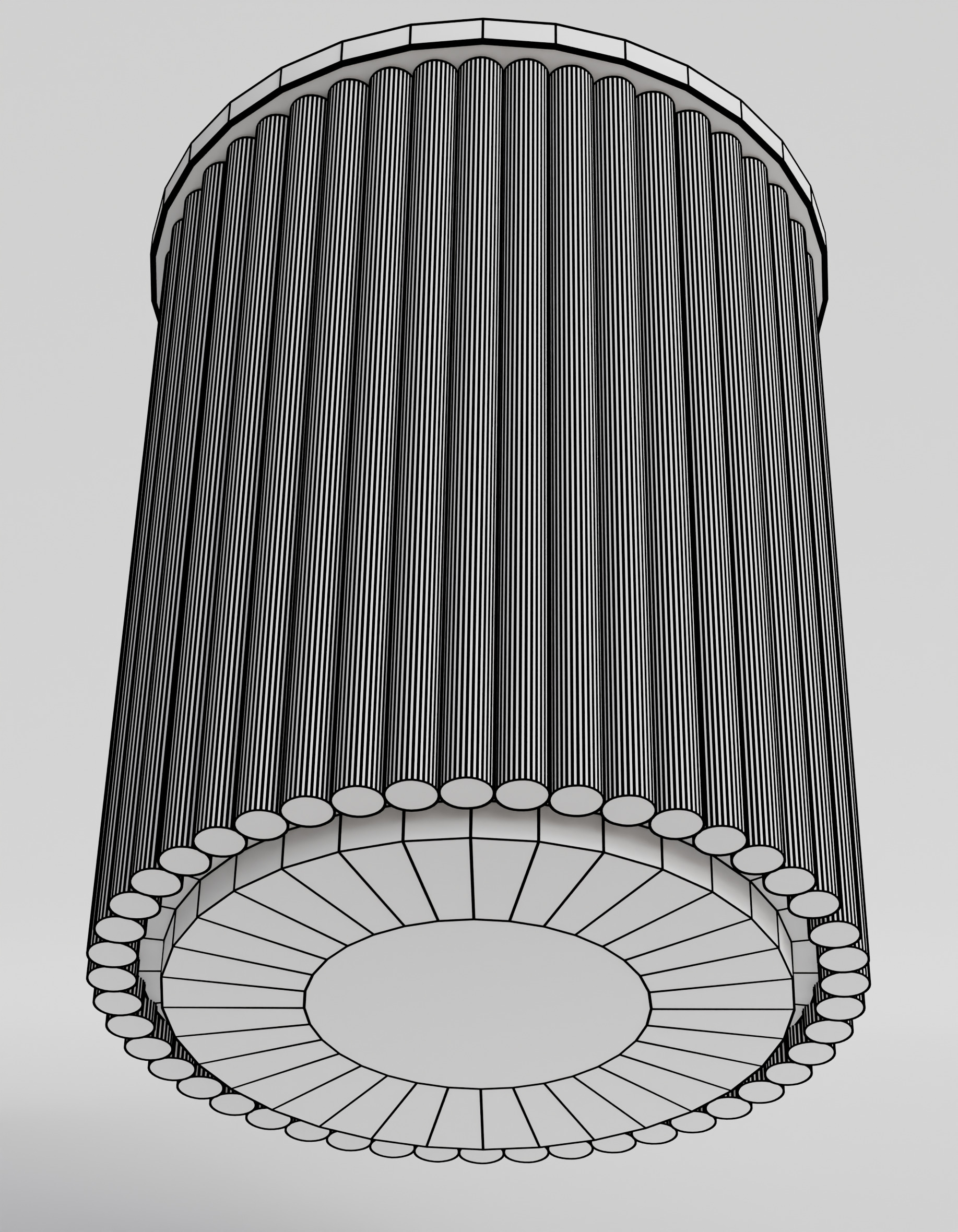 Rolf Wood Side Table Low-poly 3D model_6