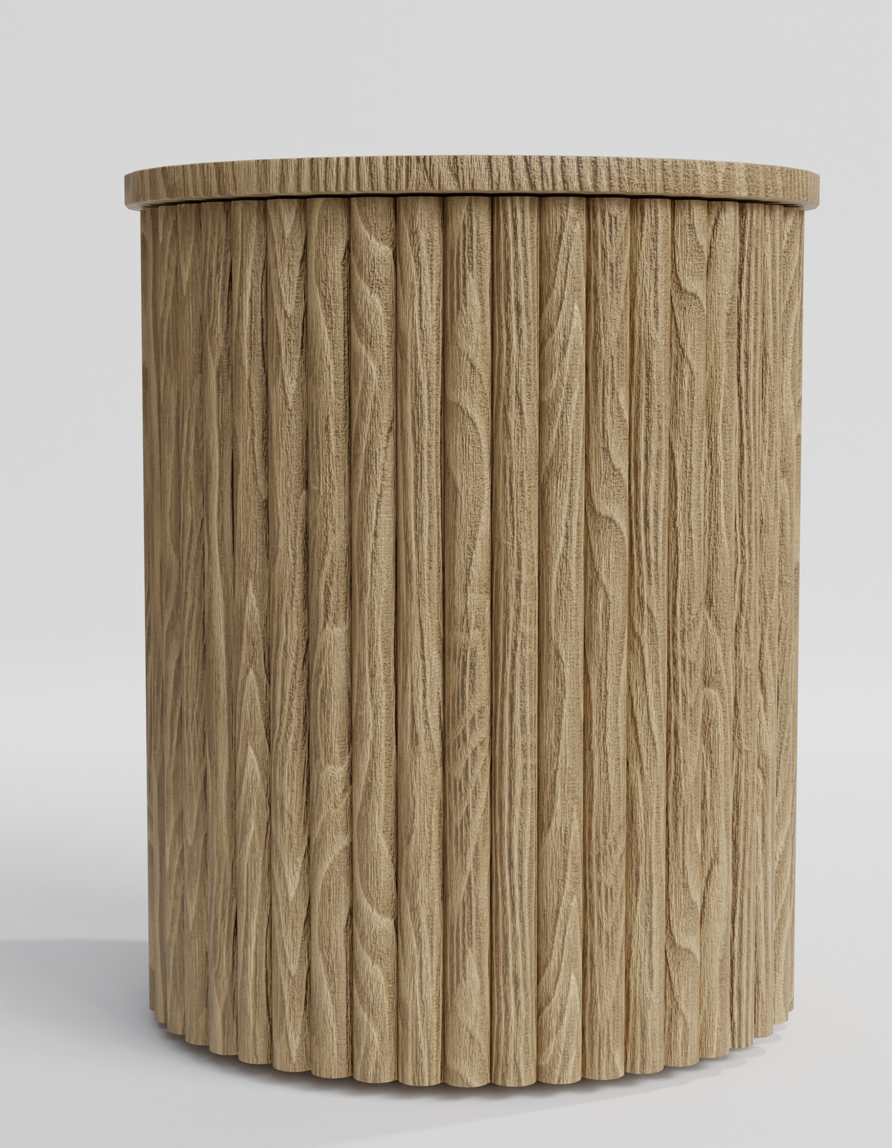 Rolf Wood Side Table Low-poly 3D model_4