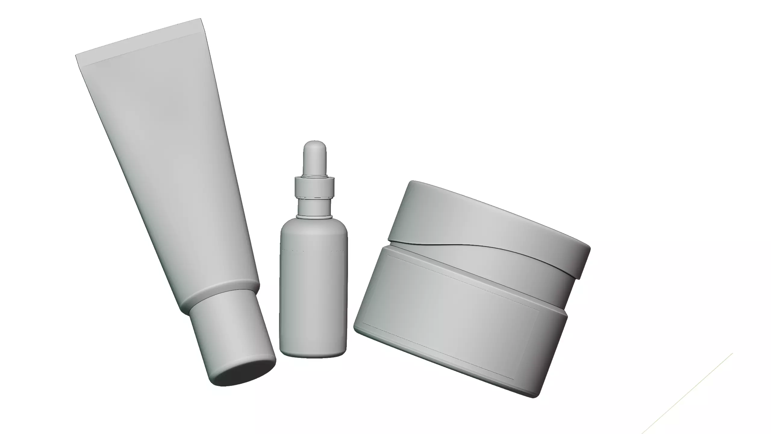 Skin Care Products Free 3D model