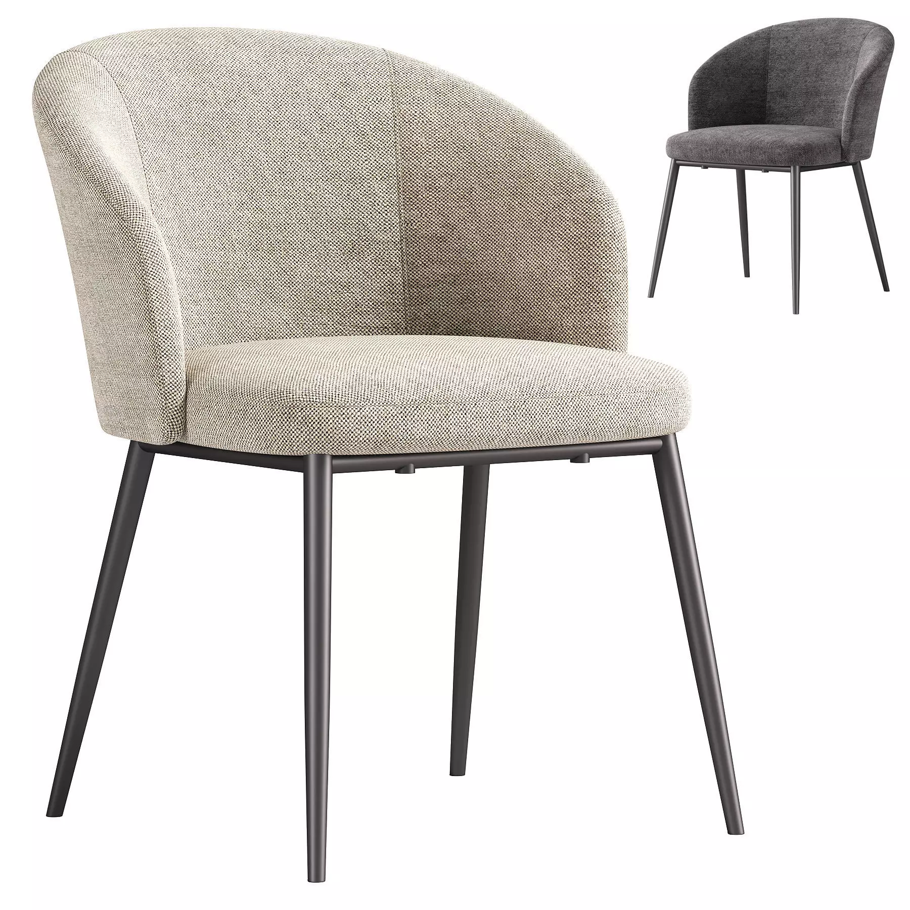 CRES Armchair By Castle Line 3D model_0