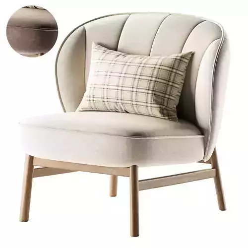  Loungesessel Dale mit Holzbeinen By WestWing