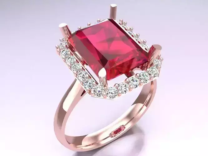 Rectangular Stone Rings - Womens Rings - N417448