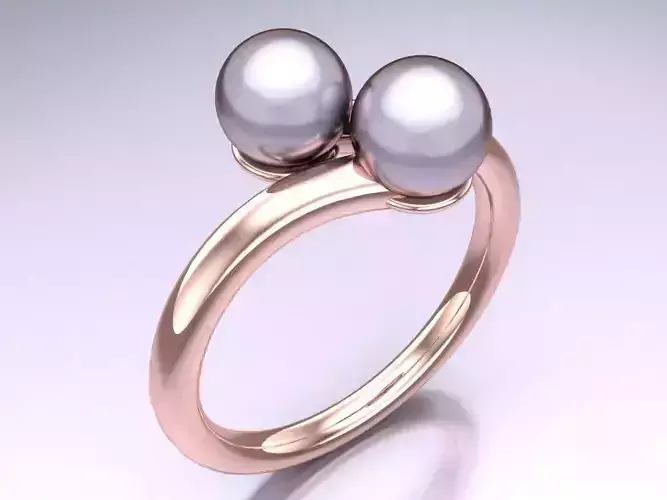 Pearl Ring - Womens Rings  - N420343 3D print model