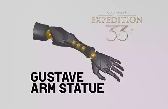 Clair Obscur Expedition 33 - Gustave Arm Statue 3D print model
