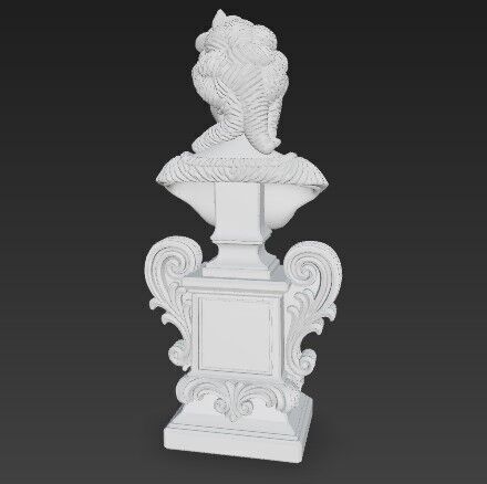 Neoclassical Style Bust 3D Printable Decorative Model 3D print model_12