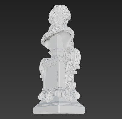 Neoclassical Style Bust 3D Printable Decorative Model 3D print model_5