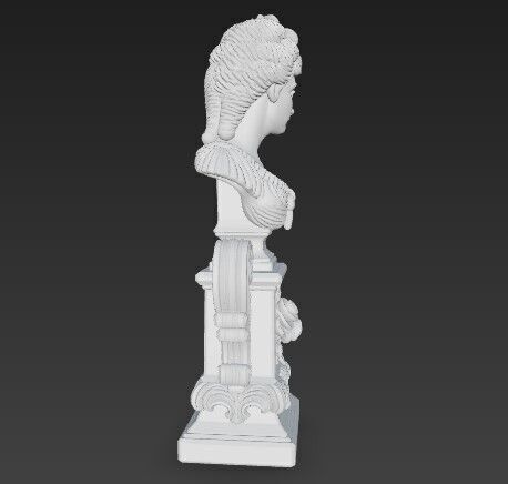 Neoclassical Style Bust 3D Printable Decorative Model 3D print model_10